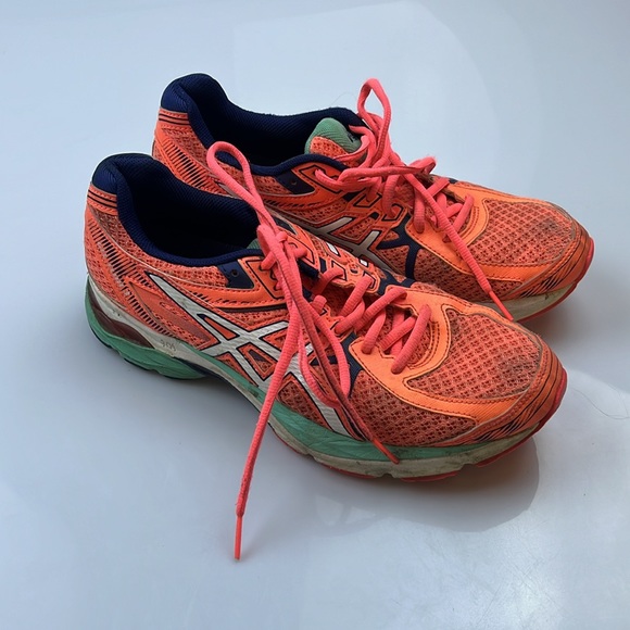 ASICS Gel Flux 3 'Flash Coral Aqua Mint' Sneakers - Size 9 - N187-10 - Picture 2 of 8